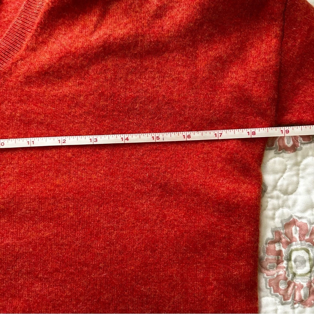 Tahari 100% 2 ply cashmere sweater burnt orange - xs - Picture 8 of 8